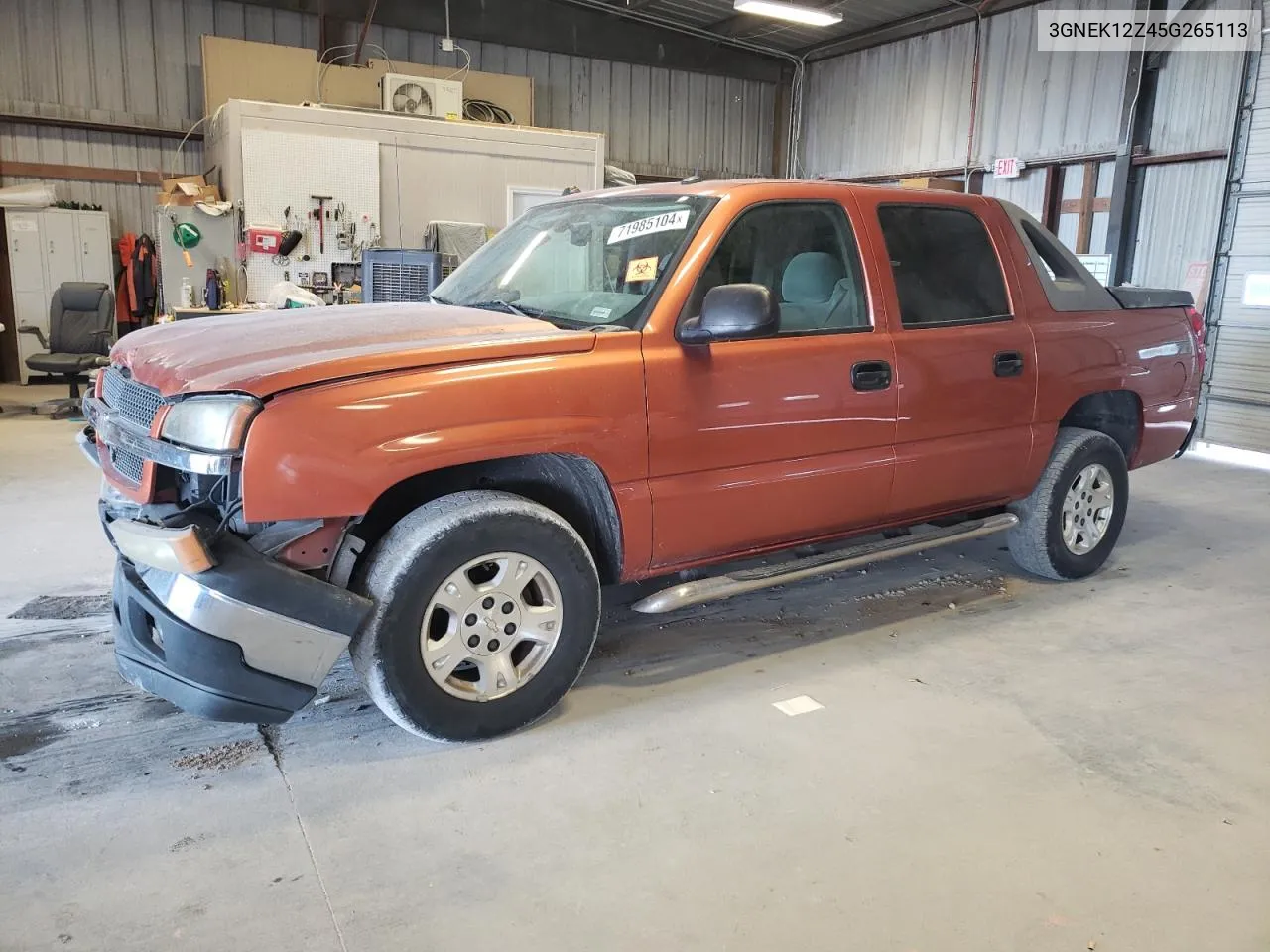 2005 Chevrolet Avalanche K1500 VIN: 3GNEK12Z45G265113 Lot: 71985104