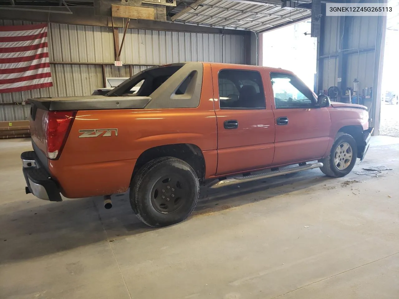 2005 Chevrolet Avalanche K1500 VIN: 3GNEK12Z45G265113 Lot: 71985104