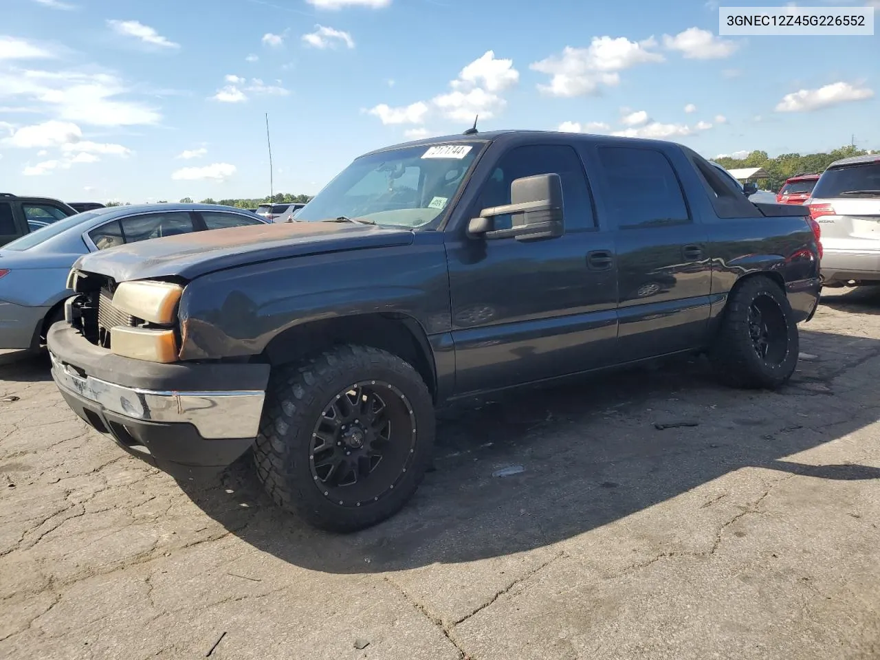 2005 Chevrolet Avalanche C1500 VIN: 3GNEC12Z45G226552 Lot: 72171744