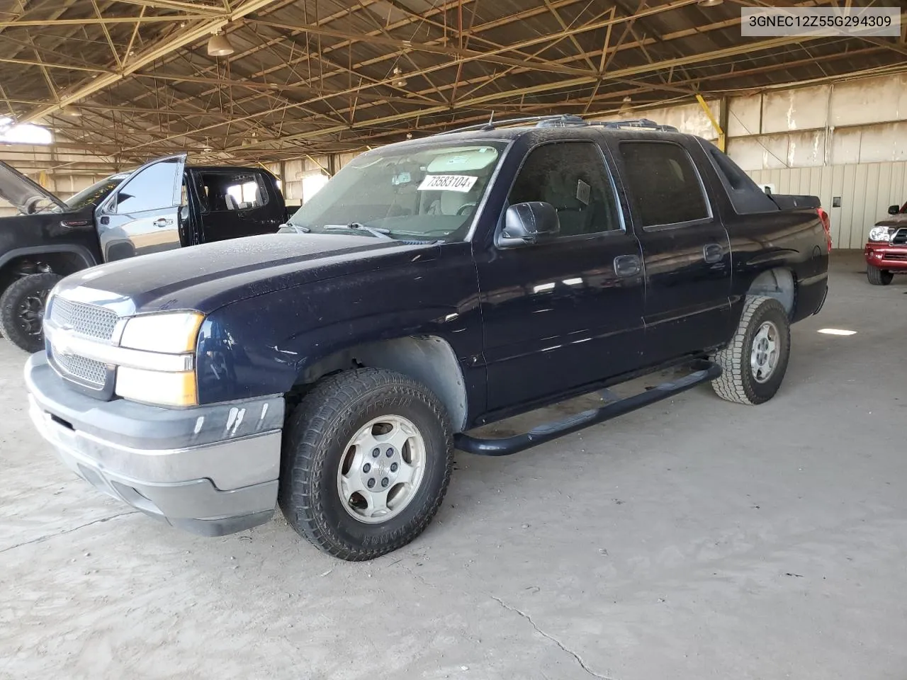 2005 Chevrolet Avalanche C1500 VIN: 3GNEC12Z55G294309 Lot: 73583104