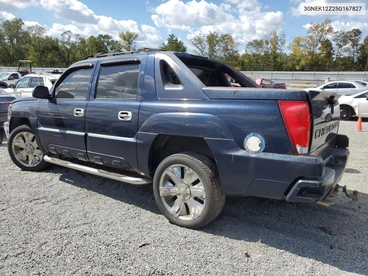 2005 Chevrolet Avalanche K1500 VIN: 3GNEK12Z25G167827 Lot: 74265604