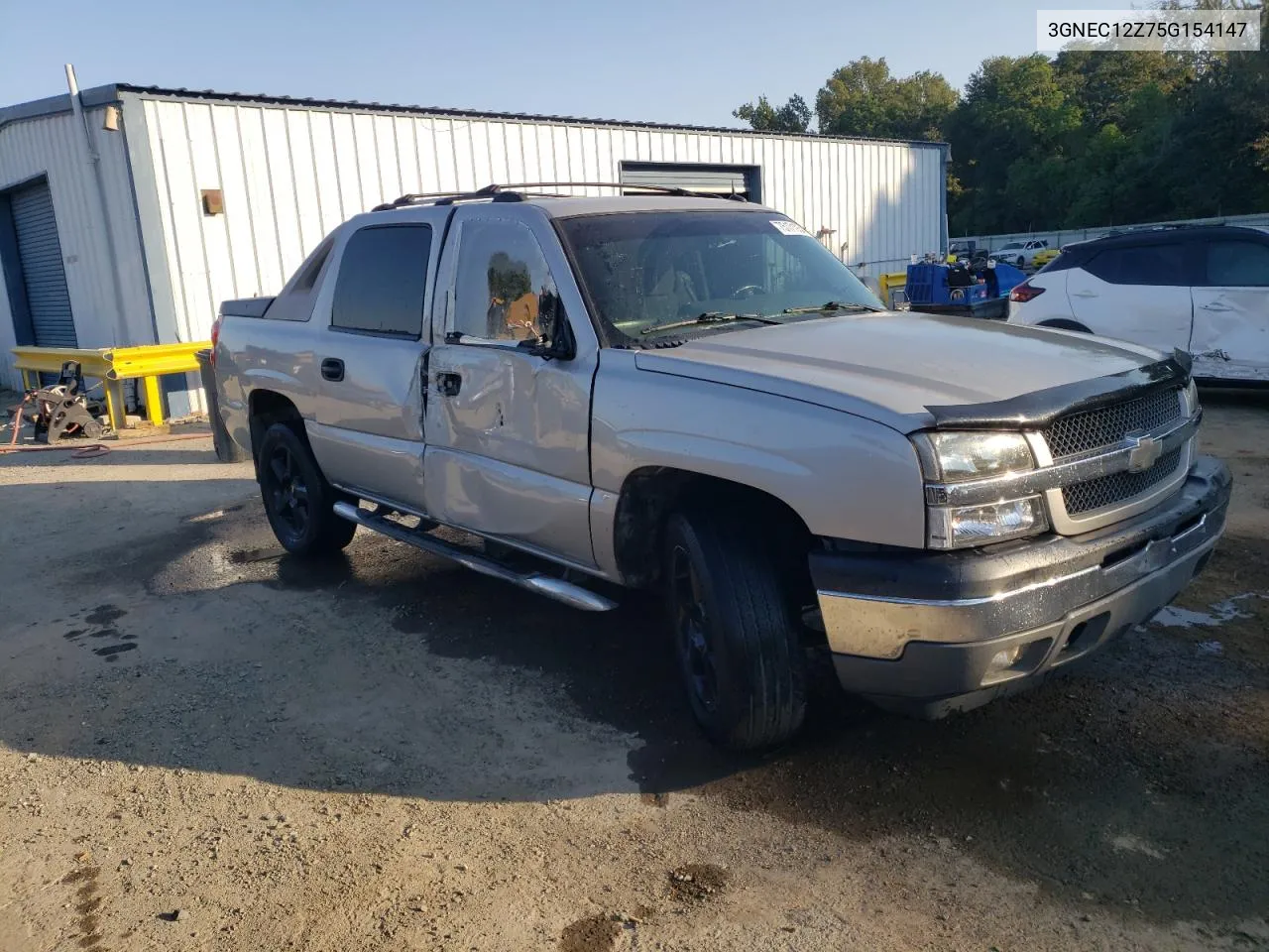 2005 Chevrolet Avalanche C1500 VIN: 3GNEC12Z75G154147 Lot: 75171934