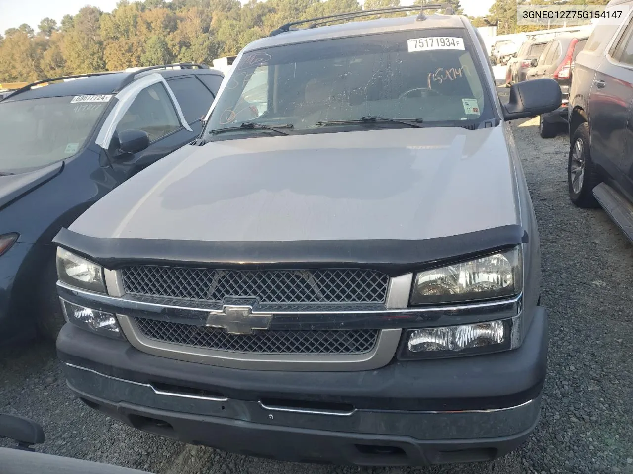 2005 Chevrolet Avalanche C1500 VIN: 3GNEC12Z75G154147 Lot: 75171934