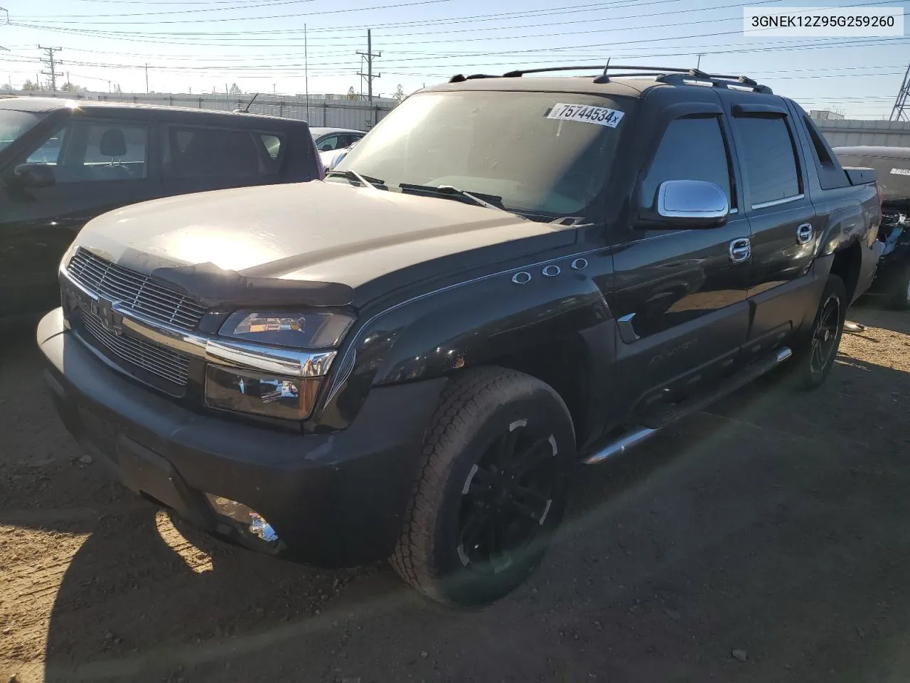 2005 Chevrolet Avalanche K1500 VIN: 3GNEK12Z95G259260 Lot: 75744534