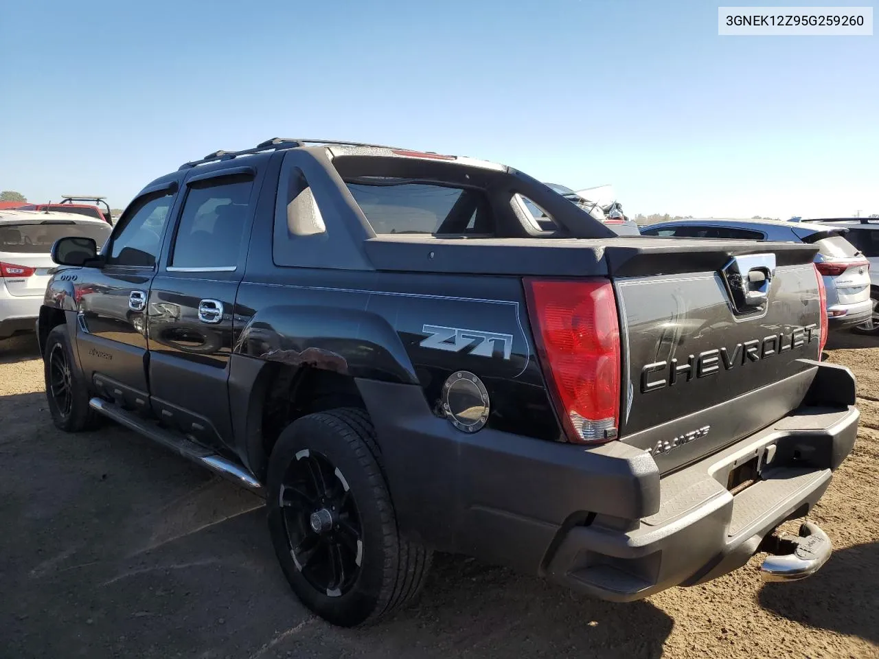 2005 Chevrolet Avalanche K1500 VIN: 3GNEK12Z95G259260 Lot: 75744534