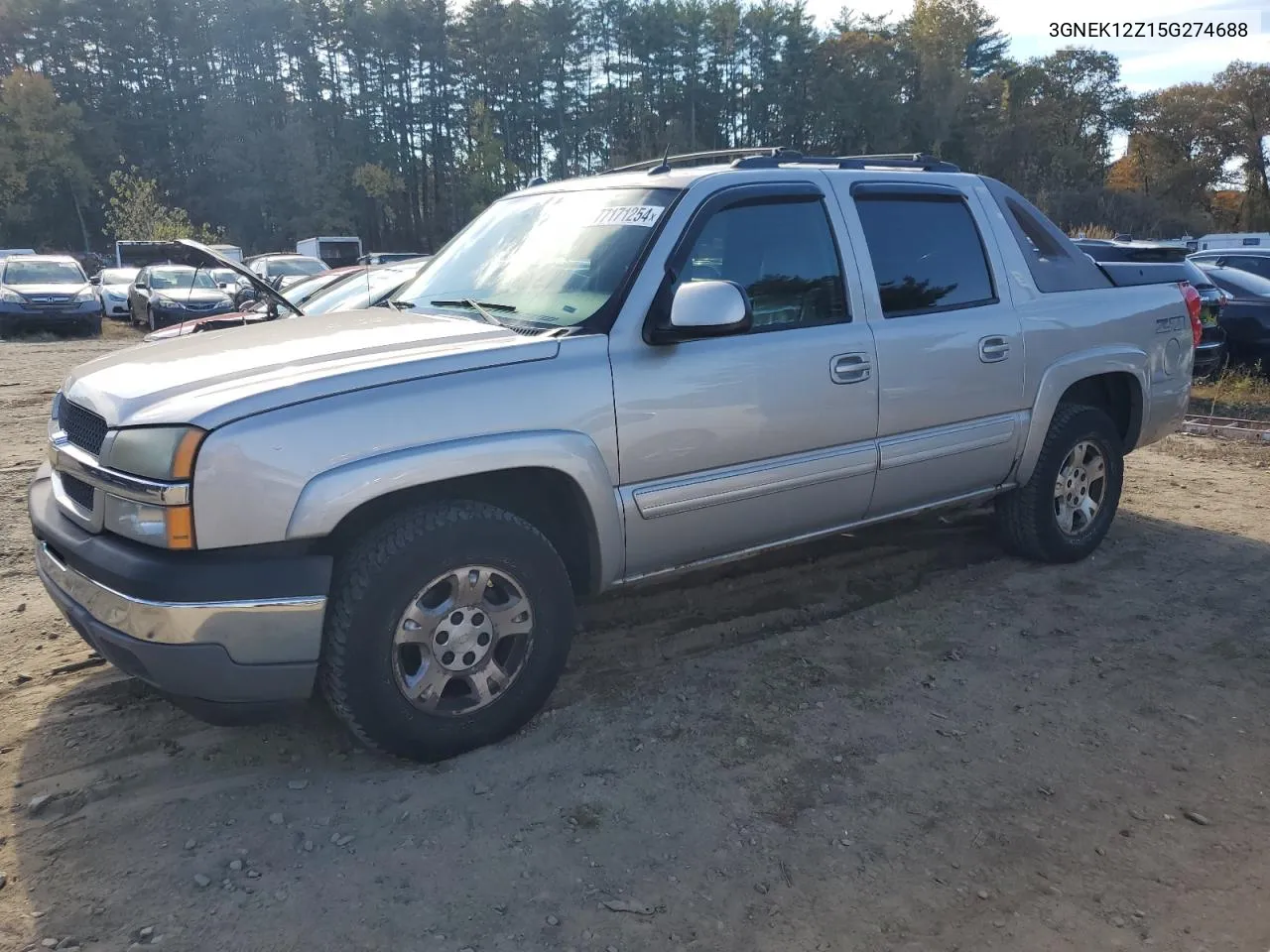 2005 Chevrolet Avalanche K1500 VIN: 3GNEK12Z15G274688 Lot: 77171254