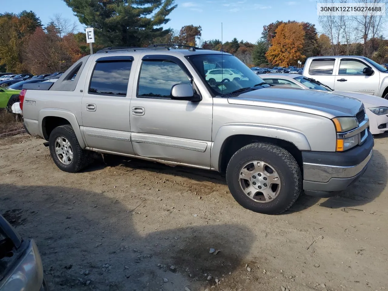 2005 Chevrolet Avalanche K1500 VIN: 3GNEK12Z15G274688 Lot: 77171254