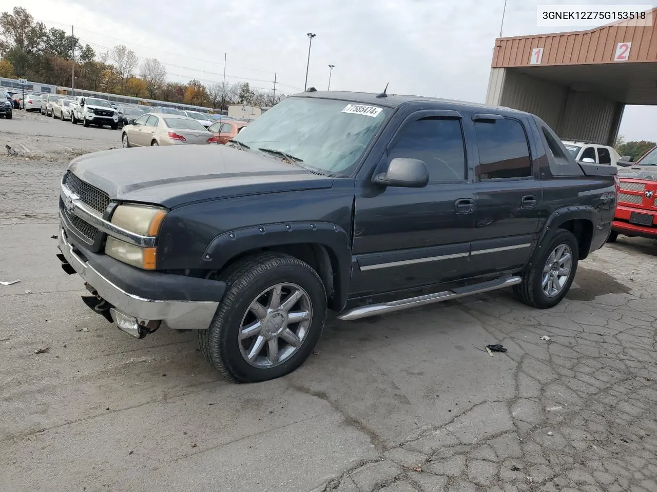 2005 Chevrolet Avalanche K1500 VIN: 3GNEK12Z75G153518 Lot: 77585474