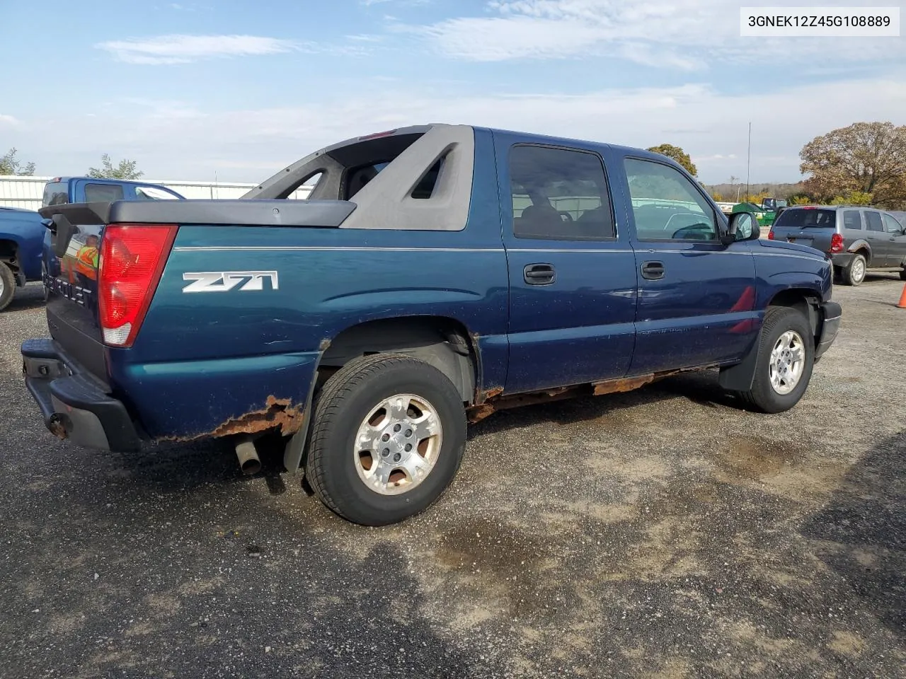 2005 Chevrolet Avalanche K1500 VIN: 3GNEK12Z45G108889 Lot: 77637154