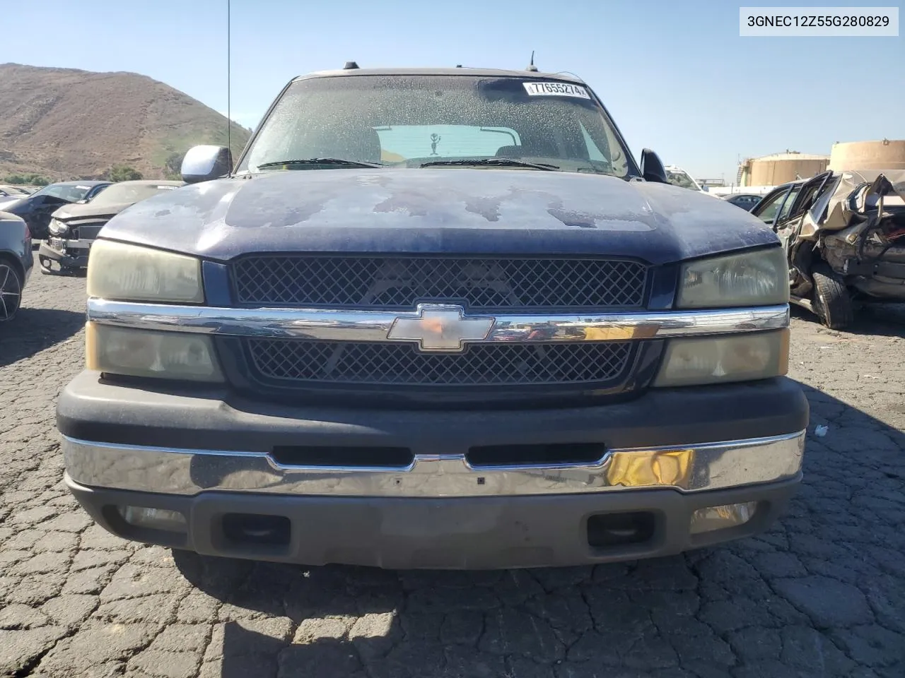 2005 Chevrolet Avalanche C1500 VIN: 3GNEC12Z55G280829 Lot: 77655274