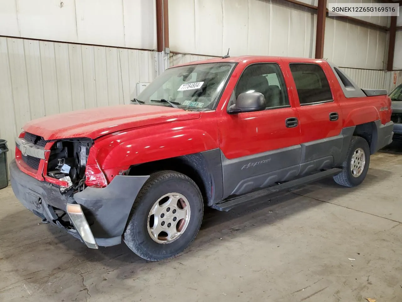 2005 Chevrolet Avalanche K1500 VIN: 3GNEK12Z65G169516 Lot: 77784804