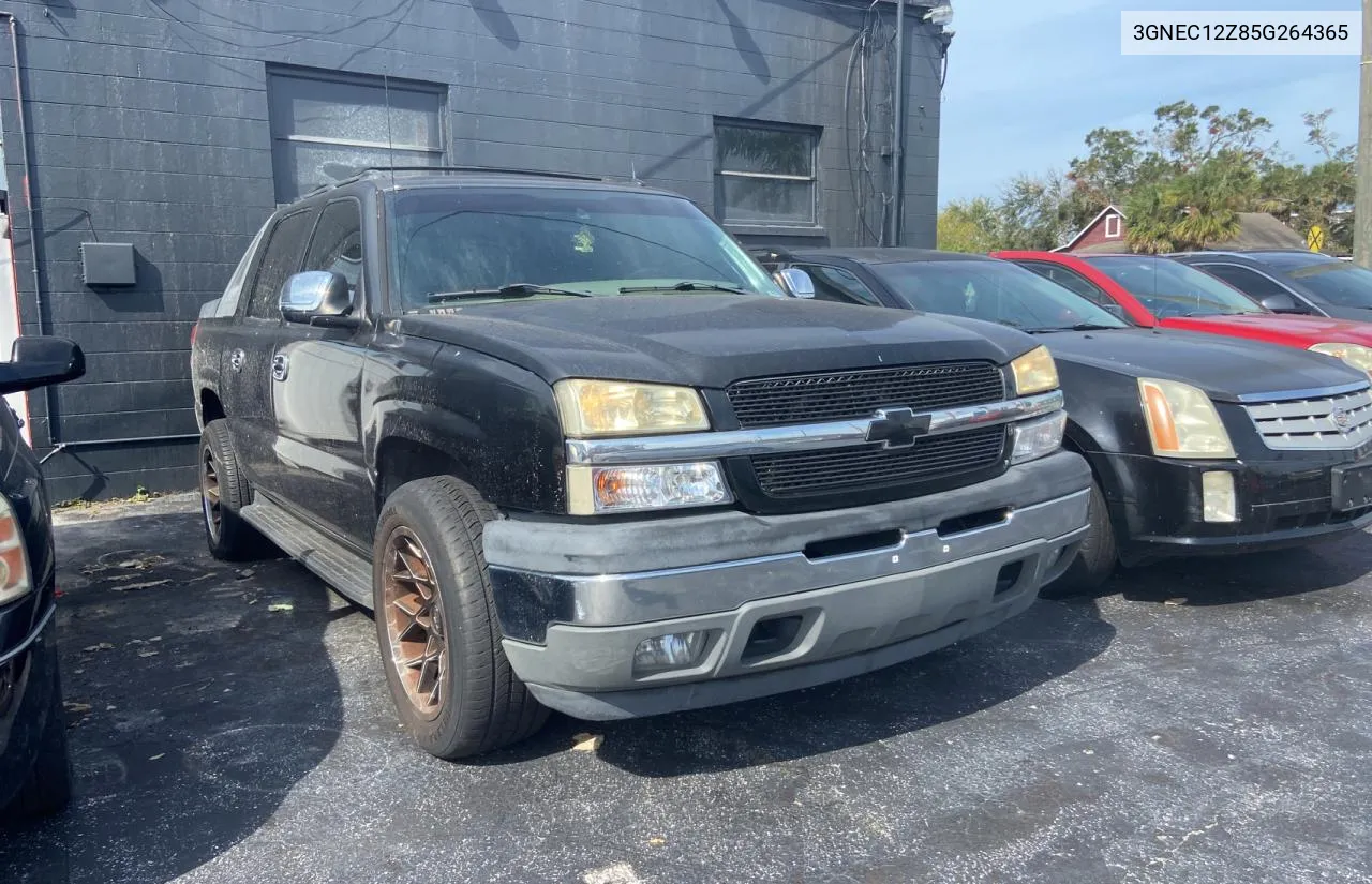 2005 Chevrolet Avalanche C1500 VIN: 3GNEC12Z85G264365 Lot: 78422394