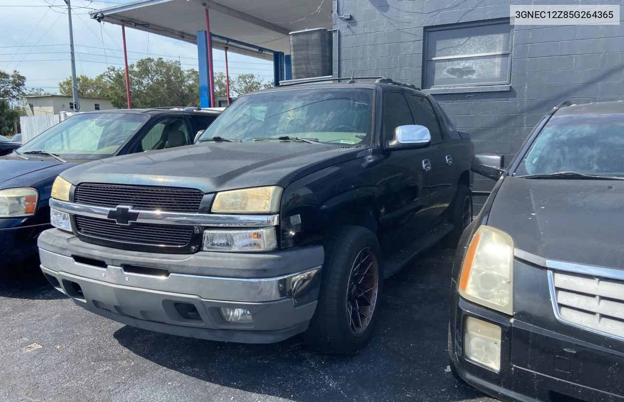 2005 Chevrolet Avalanche C1500 VIN: 3GNEC12Z85G264365 Lot: 78422394