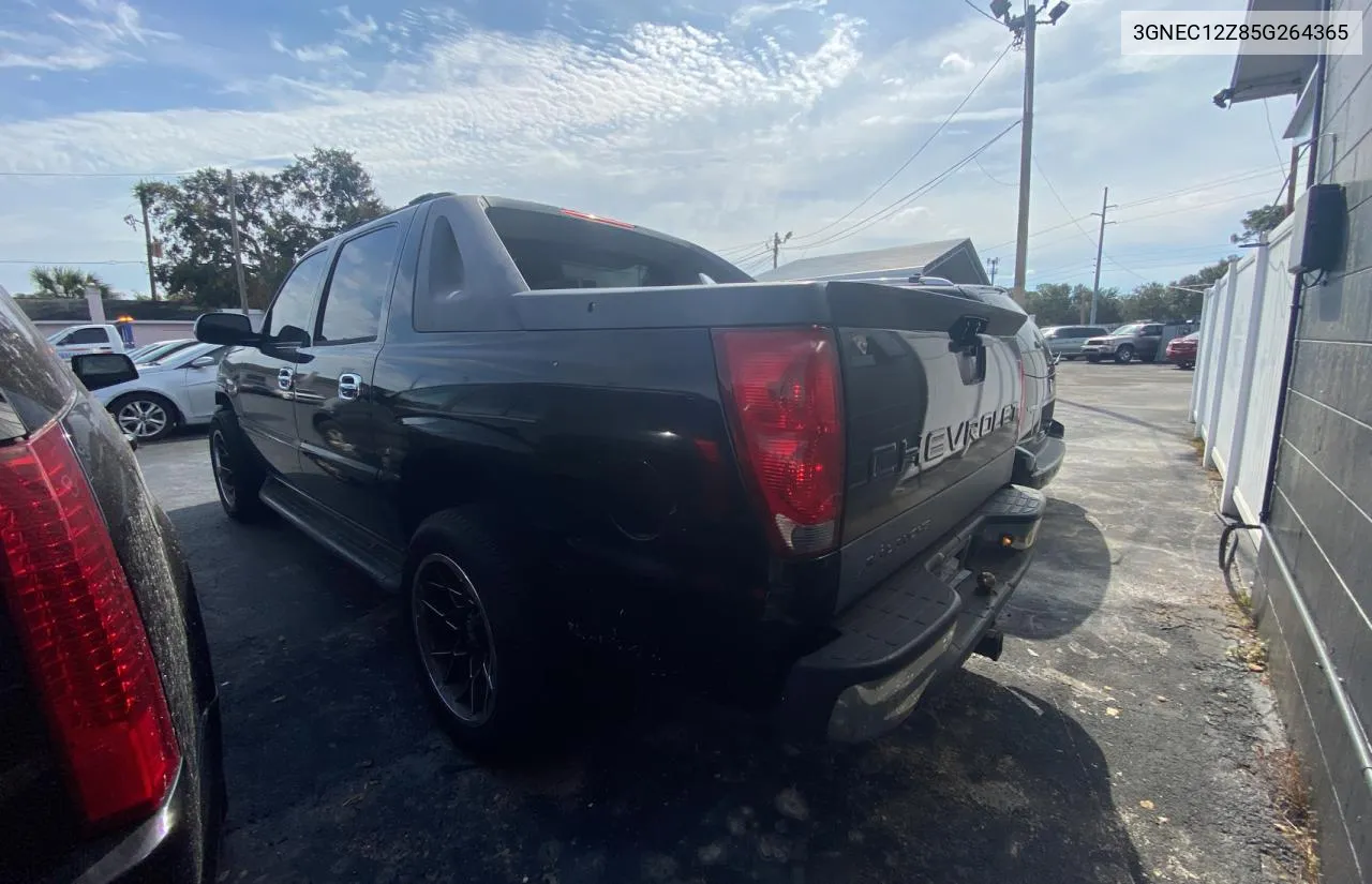 2005 Chevrolet Avalanche C1500 VIN: 3GNEC12Z85G264365 Lot: 78422394