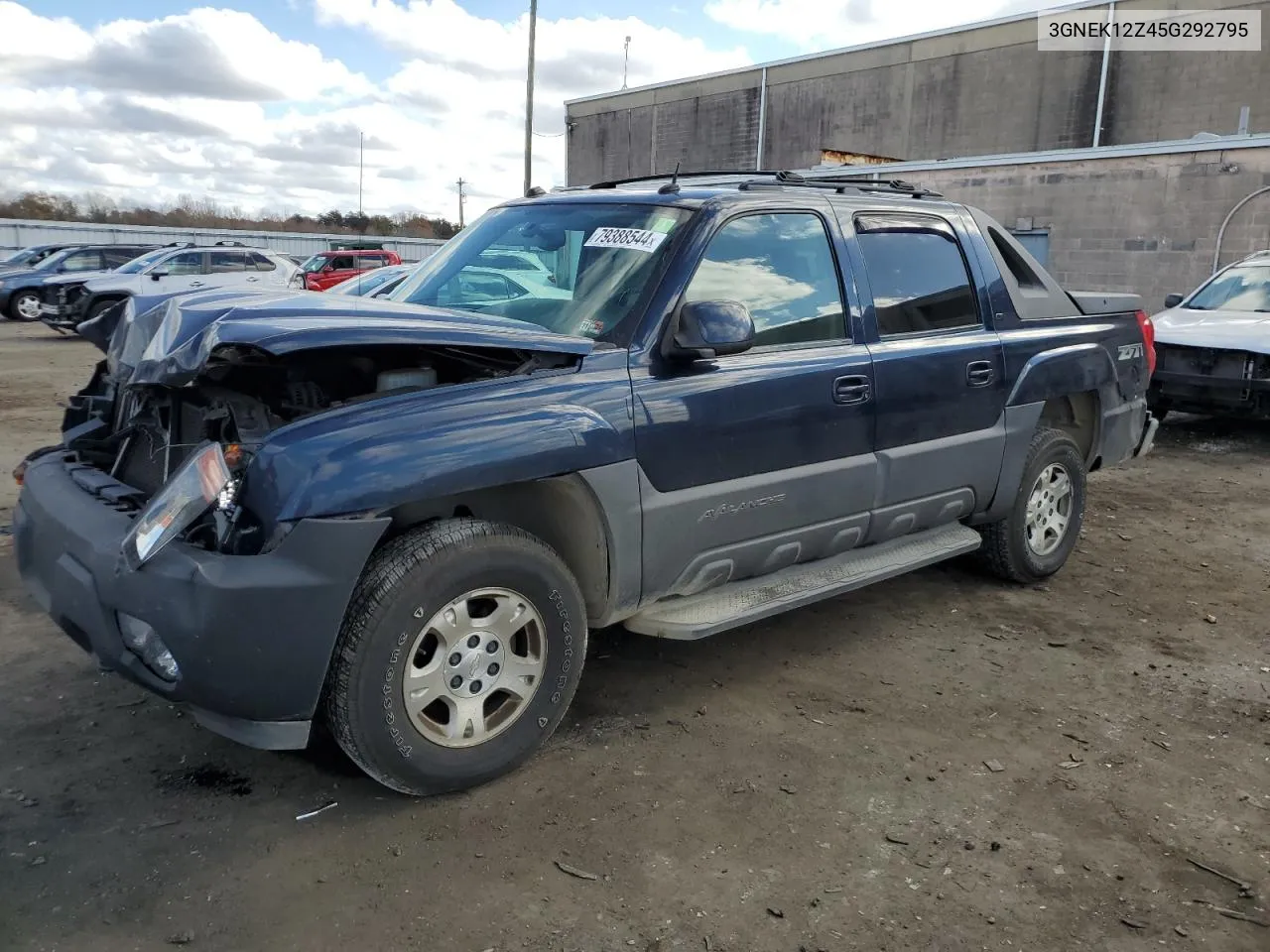 2005 Chevrolet Avalanche K1500 VIN: 3GNEK12Z45G292795 Lot: 79388544