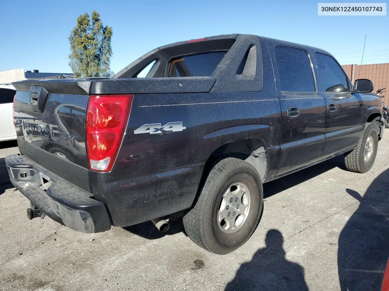 2005 Chevrolet Avalanche K1500 VIN: 3GNEK12Z45G107743 Lot: 80536644