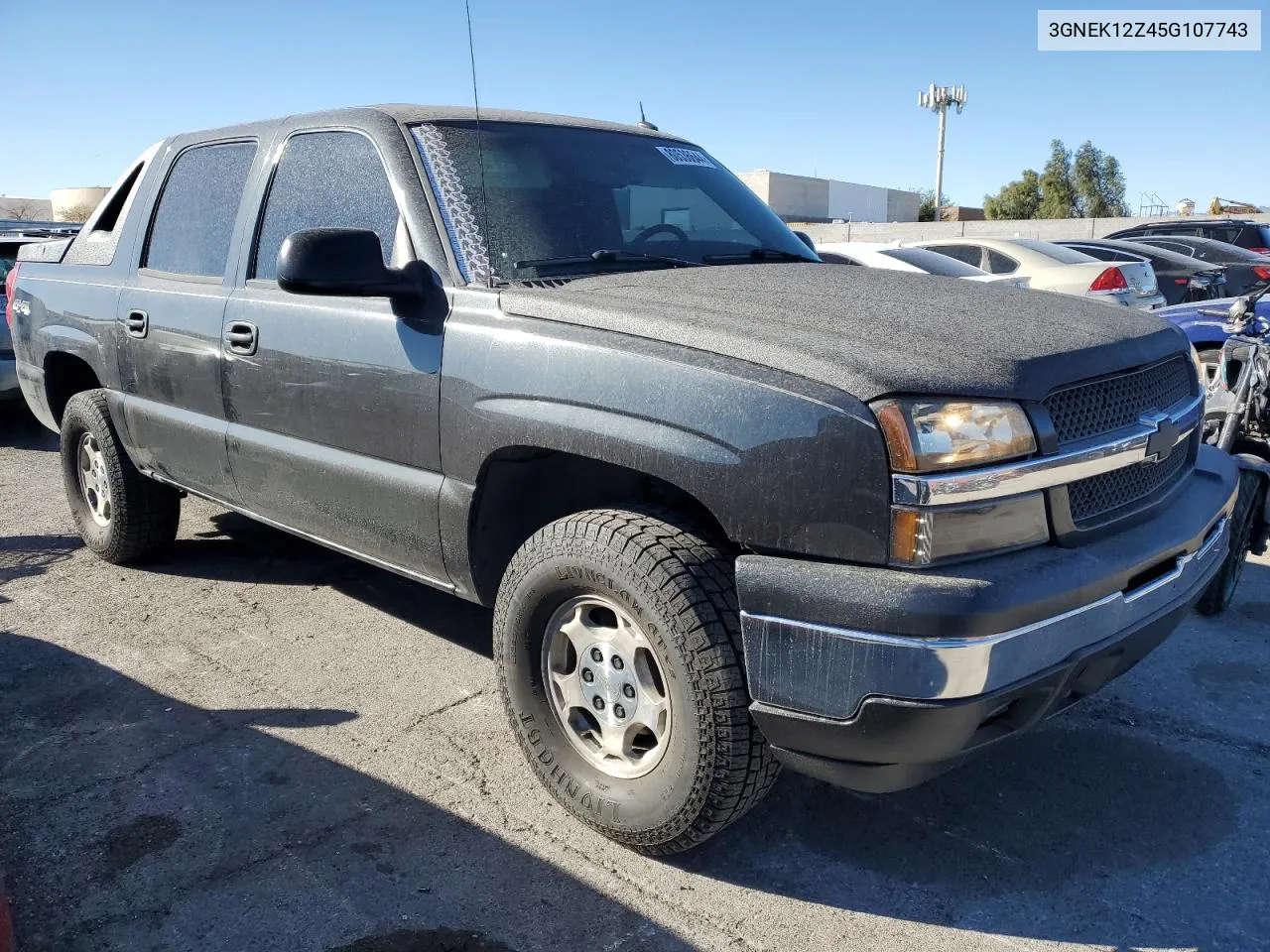 2005 Chevrolet Avalanche K1500 VIN: 3GNEK12Z45G107743 Lot: 80536644