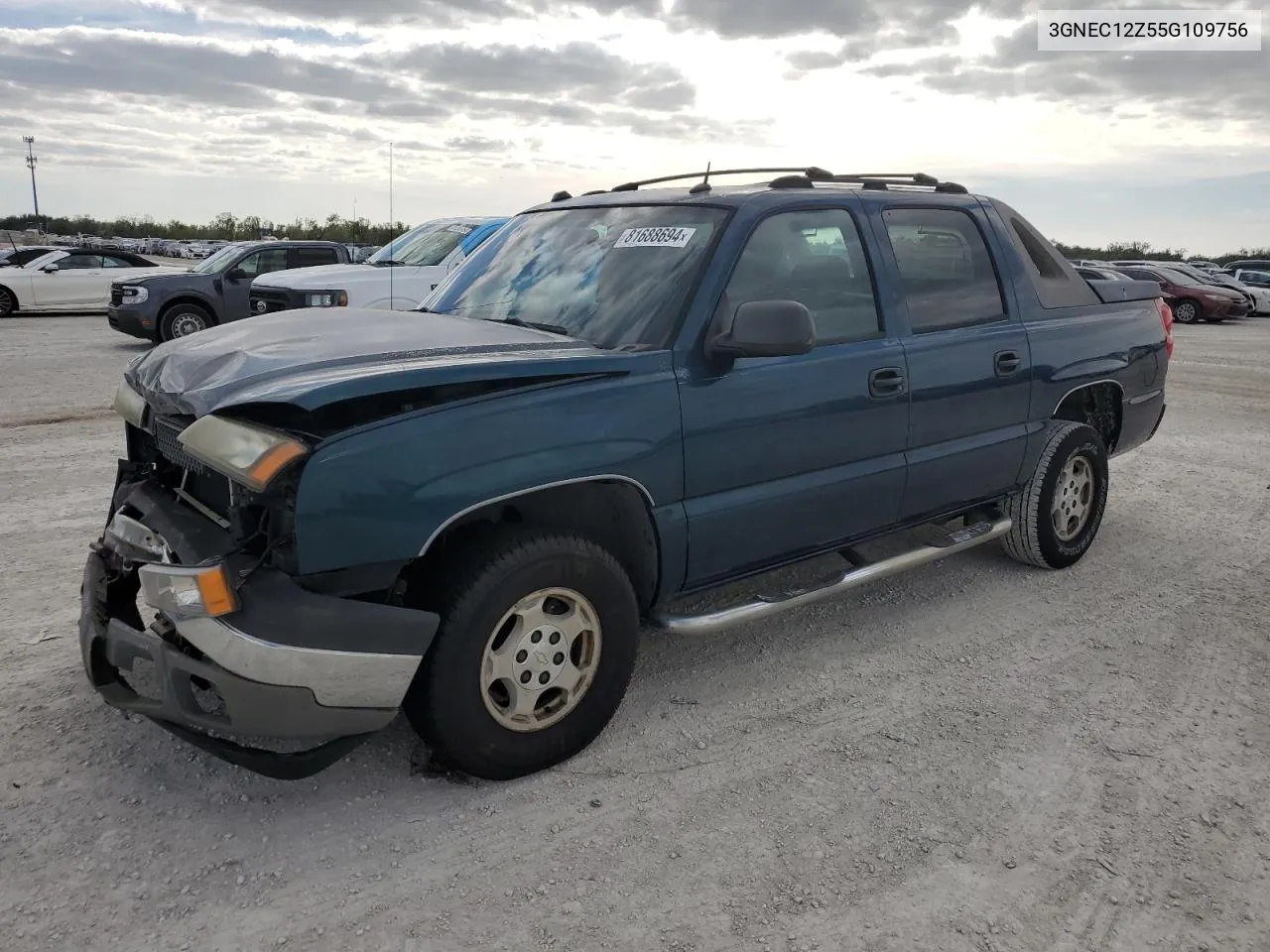 2005 Chevrolet Avalanche C1500 VIN: 3GNEC12Z55G109756 Lot: 81688694