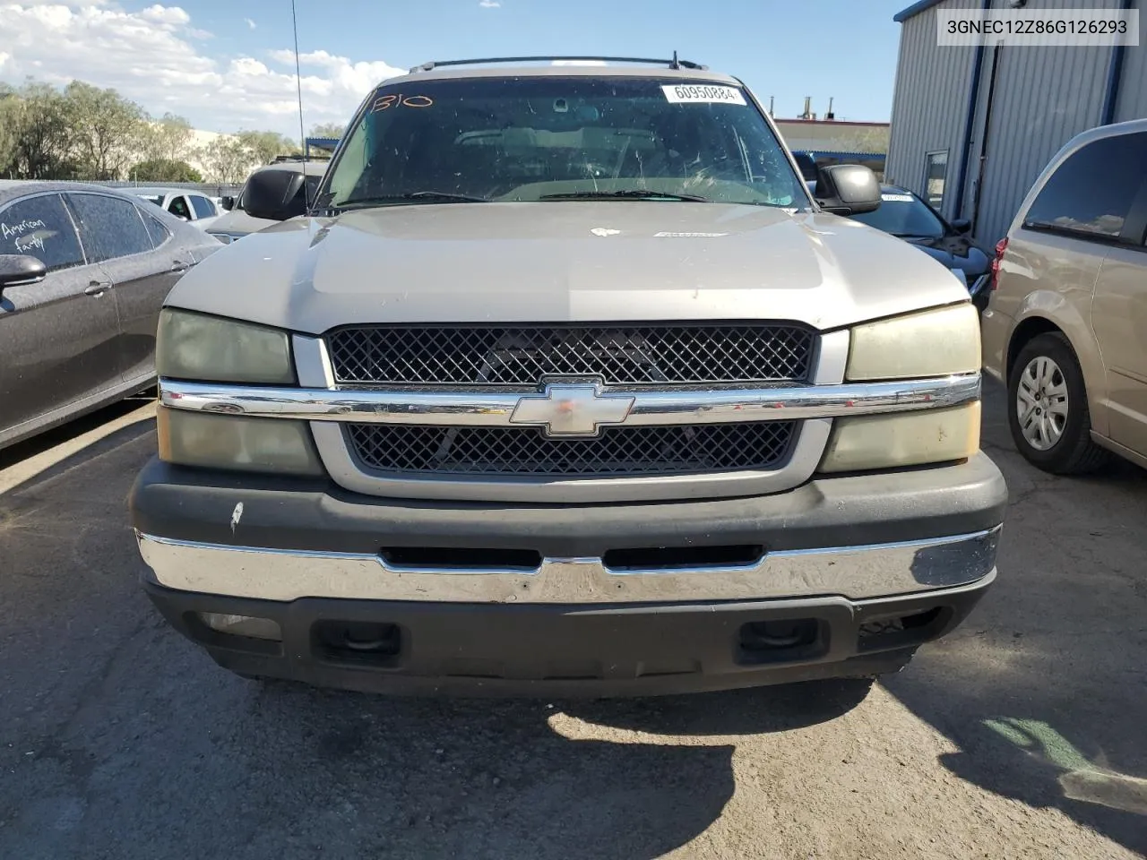 2006 Chevrolet Avalanche C1500 VIN: 3GNEC12Z86G126293 Lot: 60950884