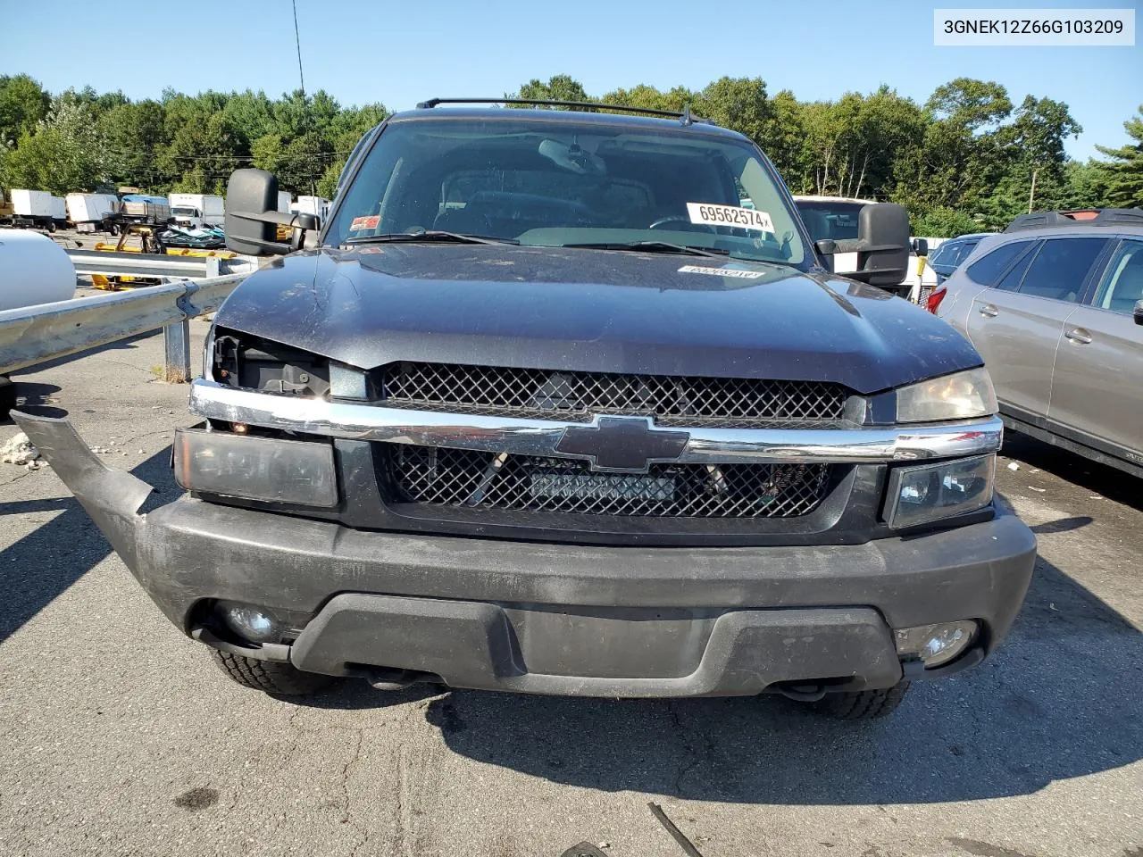 2006 Chevrolet Avalanche K1500 VIN: 3GNEK12Z66G103209 Lot: 69562574