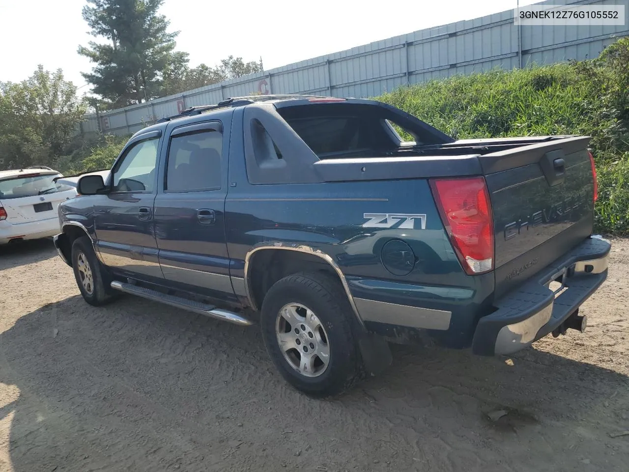 2006 Chevrolet Avalanche K1500 VIN: 3GNEK12Z76G105552 Lot: 69753654