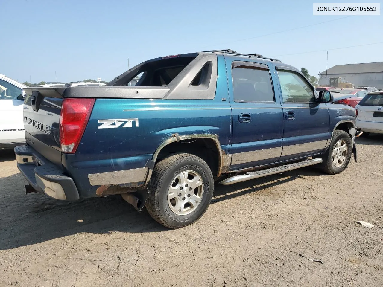 2006 Chevrolet Avalanche K1500 VIN: 3GNEK12Z76G105552 Lot: 69753654