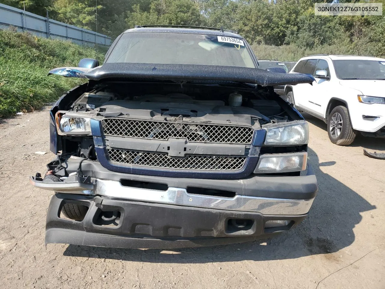 2006 Chevrolet Avalanche K1500 VIN: 3GNEK12Z76G105552 Lot: 69753654