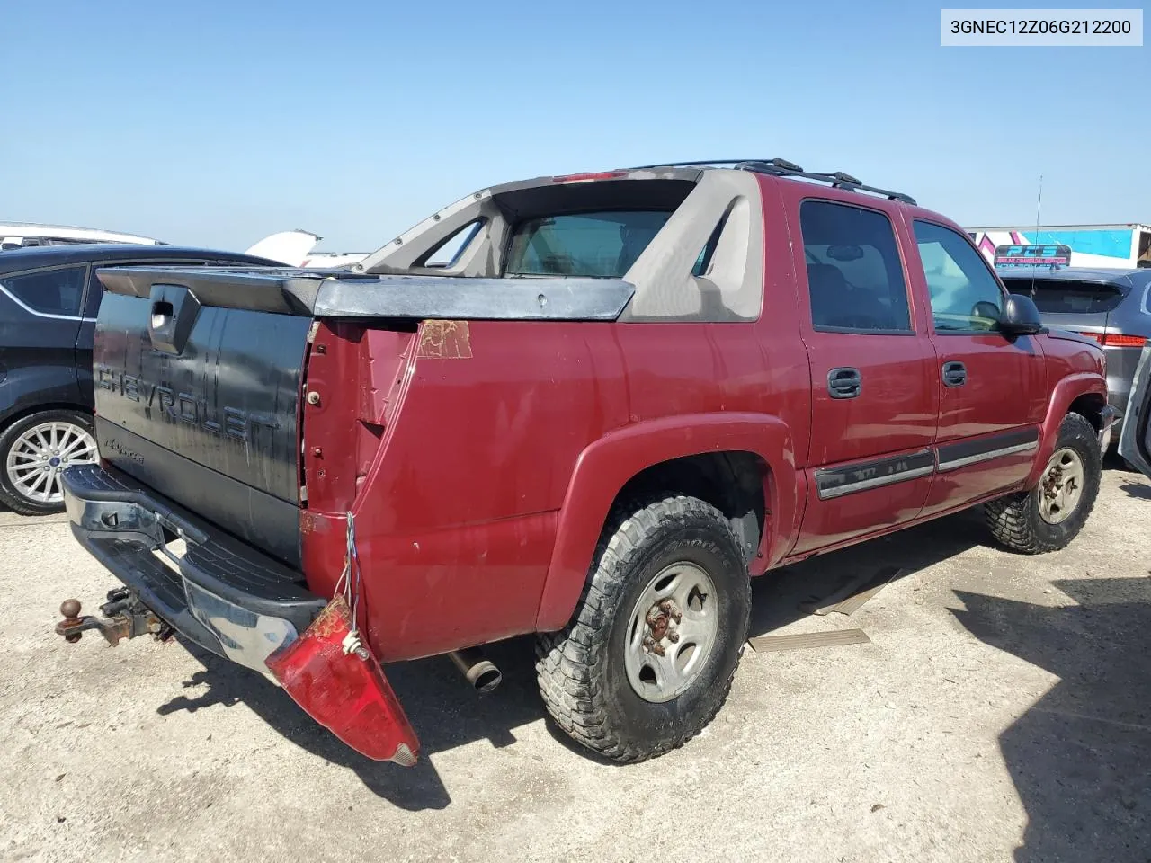 2006 Chevrolet Avalanche C1500 VIN: 3GNEC12Z06G212200 Lot: 74955084