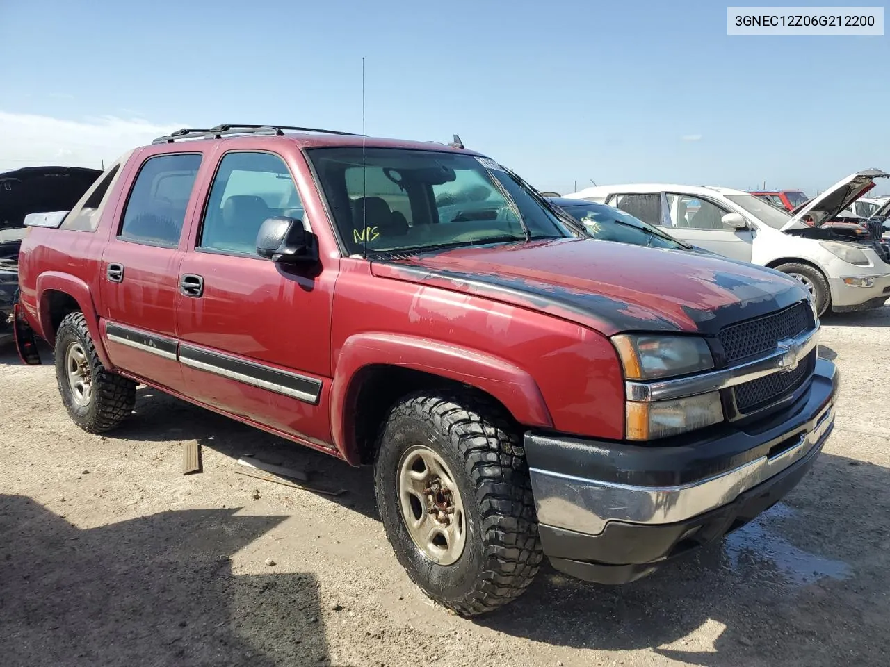 2006 Chevrolet Avalanche C1500 VIN: 3GNEC12Z06G212200 Lot: 74955084