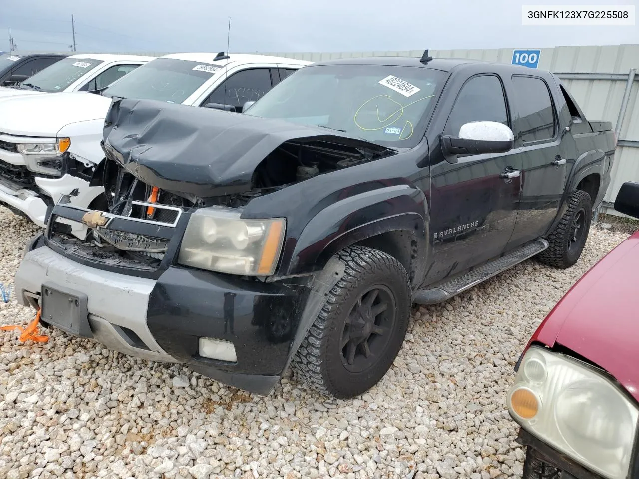 2007 Chevrolet Avalanche K1500 VIN: 3GNFK123X7G225508 Lot: 48224694