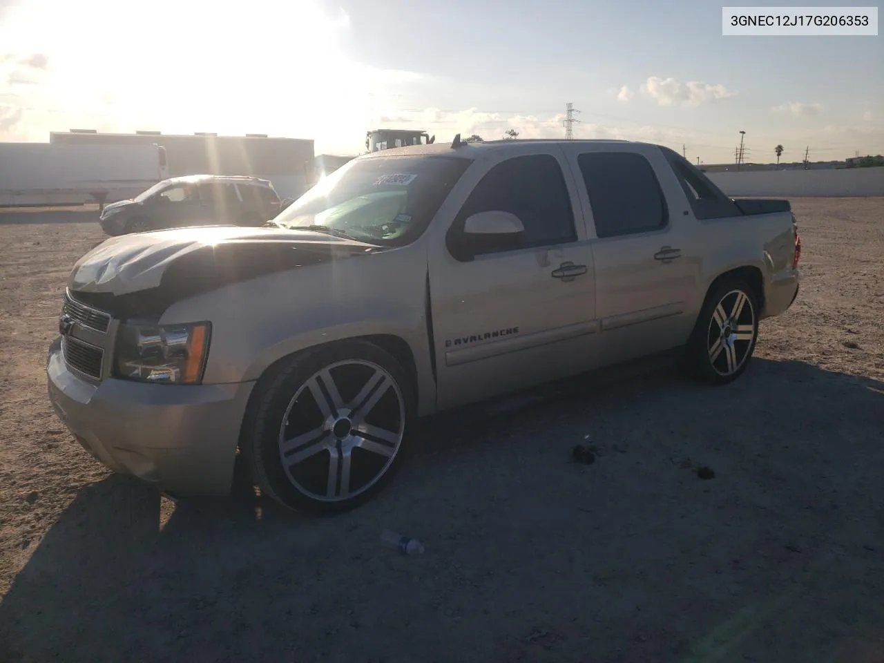 2007 Chevrolet Avalanche C1500 VIN: 3GNEC12J17G206353 Lot: 67429243