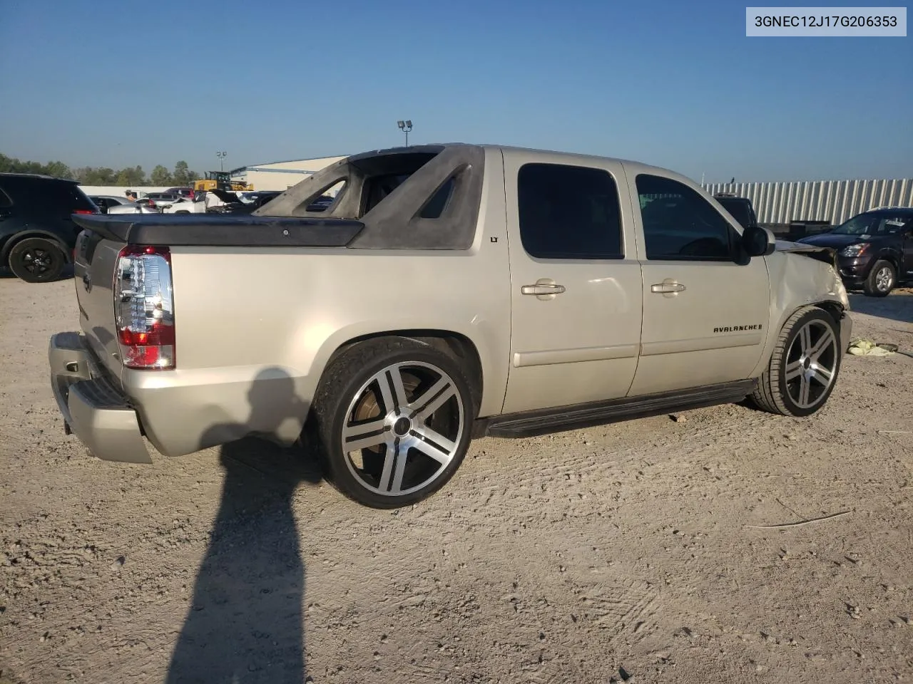 2007 Chevrolet Avalanche C1500 VIN: 3GNEC12J17G206353 Lot: 67429243