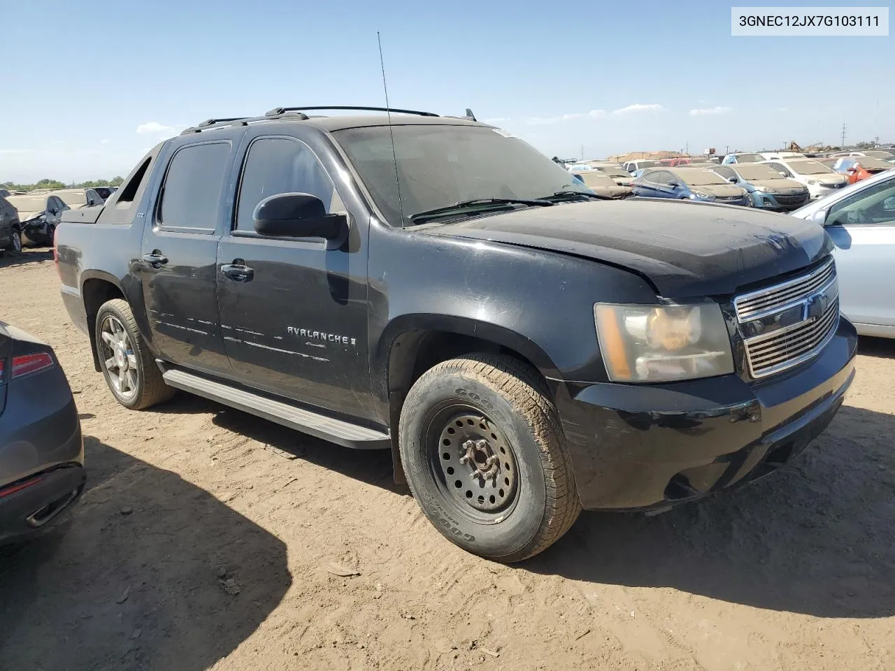 2007 Chevrolet Avalanche C1500 VIN: 3GNEC12JX7G103111 Lot: 71224564