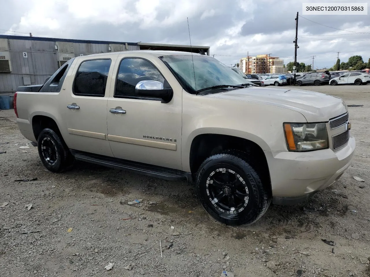 3GNEC12007G315863 2007 Chevrolet Avalanche C1500