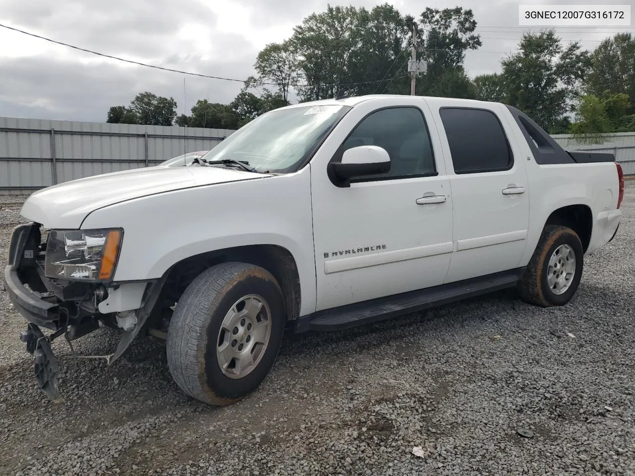 2007 Chevrolet Avalanche C1500 VIN: 3GNEC12007G316172 Lot: 71780344