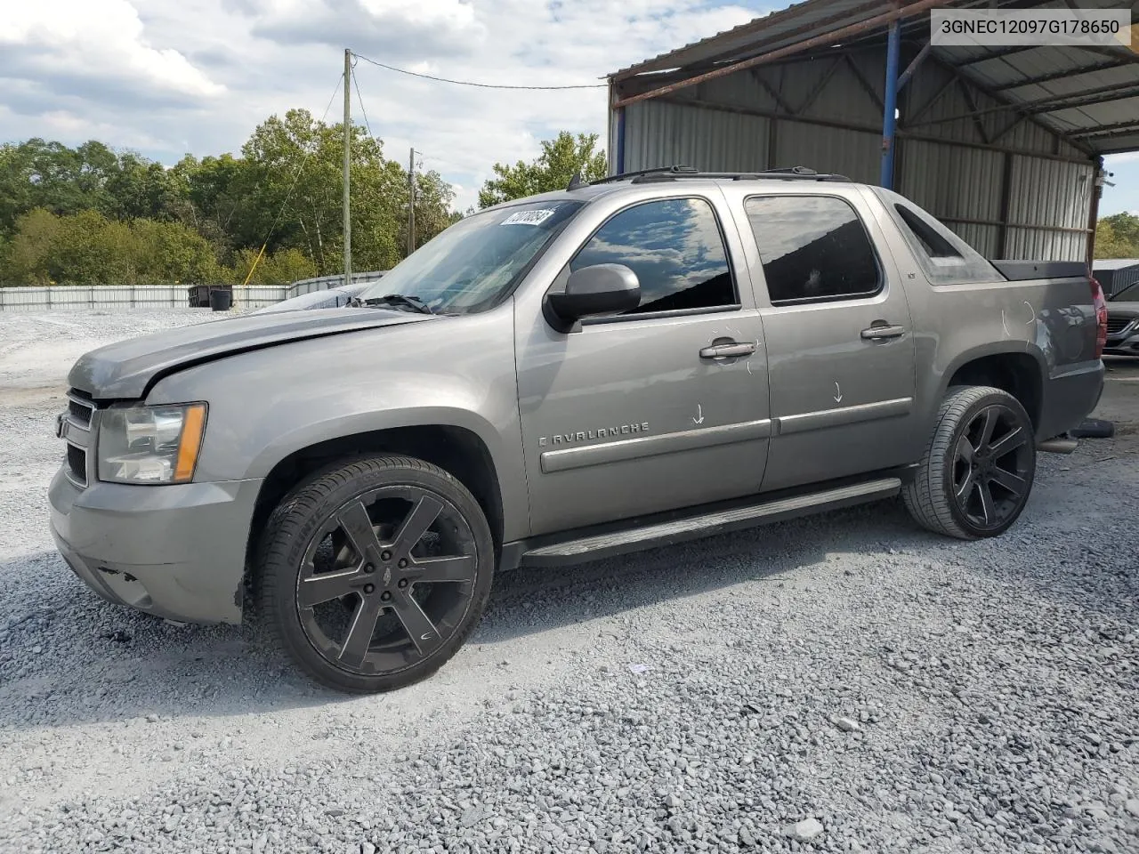 2007 Chevrolet Avalanche C1500 VIN: 3GNEC12097G178650 Lot: 72078054