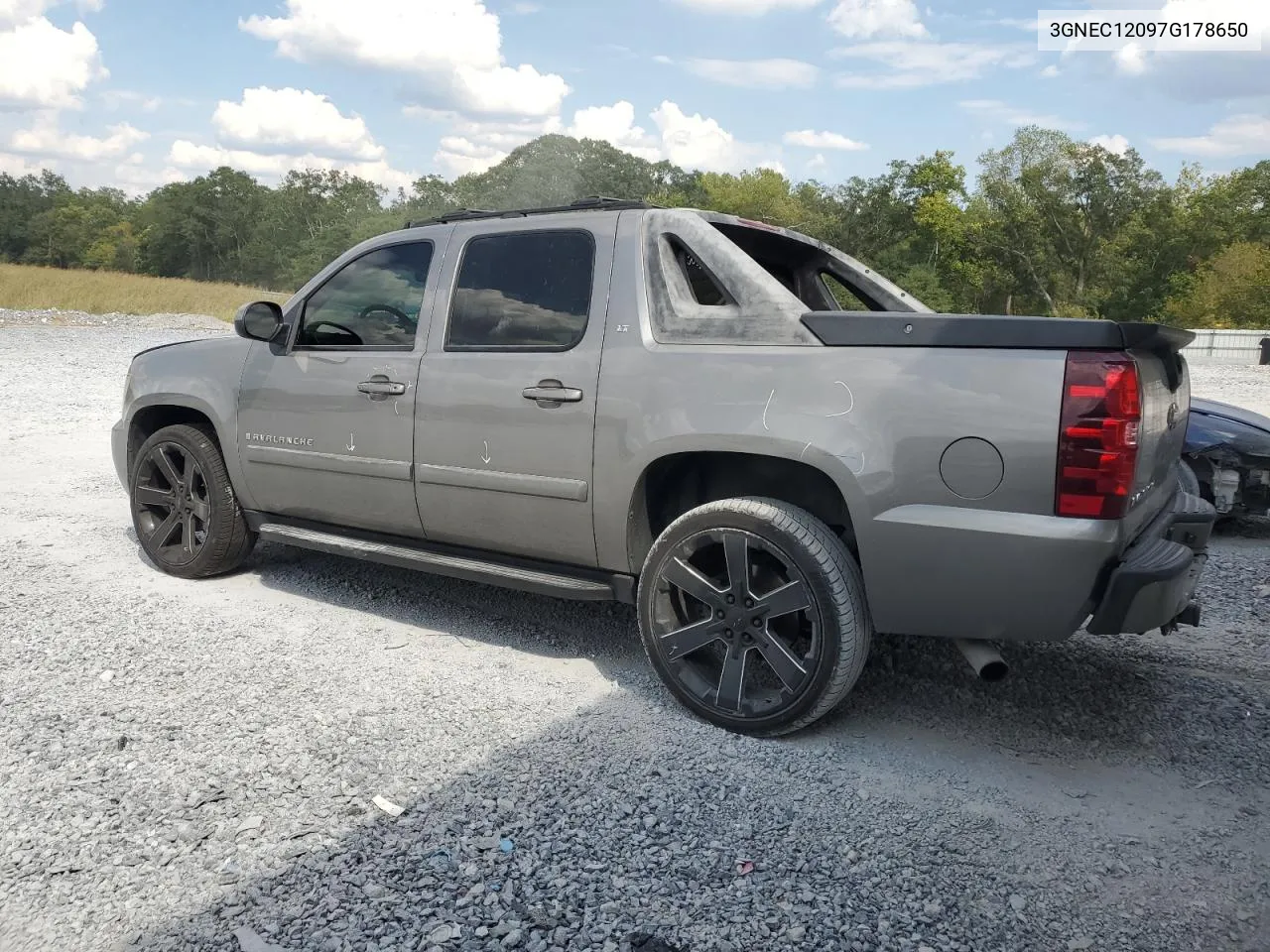 2007 Chevrolet Avalanche C1500 VIN: 3GNEC12097G178650 Lot: 72078054