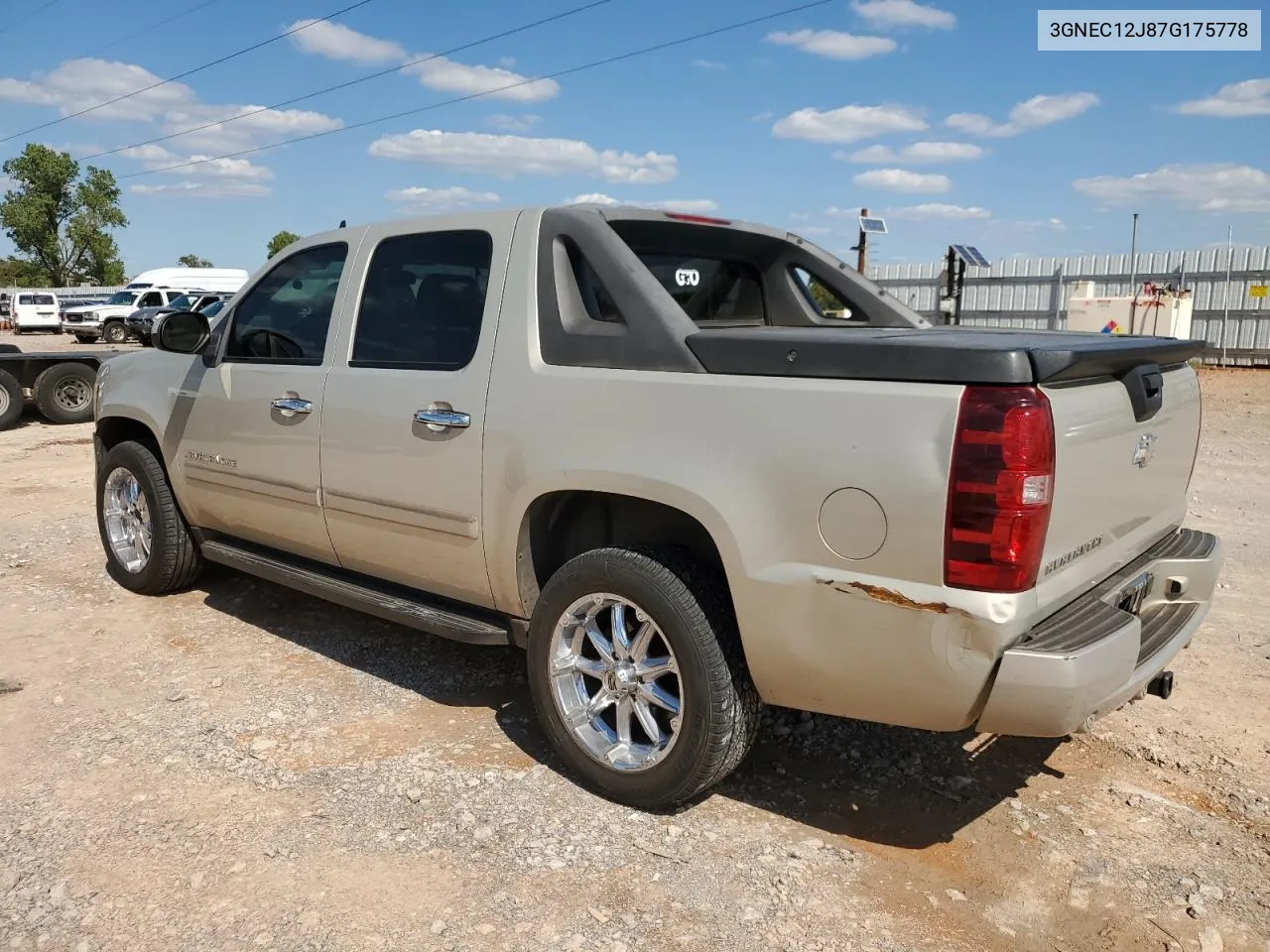 2007 Chevrolet Avalanche C1500 VIN: 3GNEC12J87G175778 Lot: 72176374