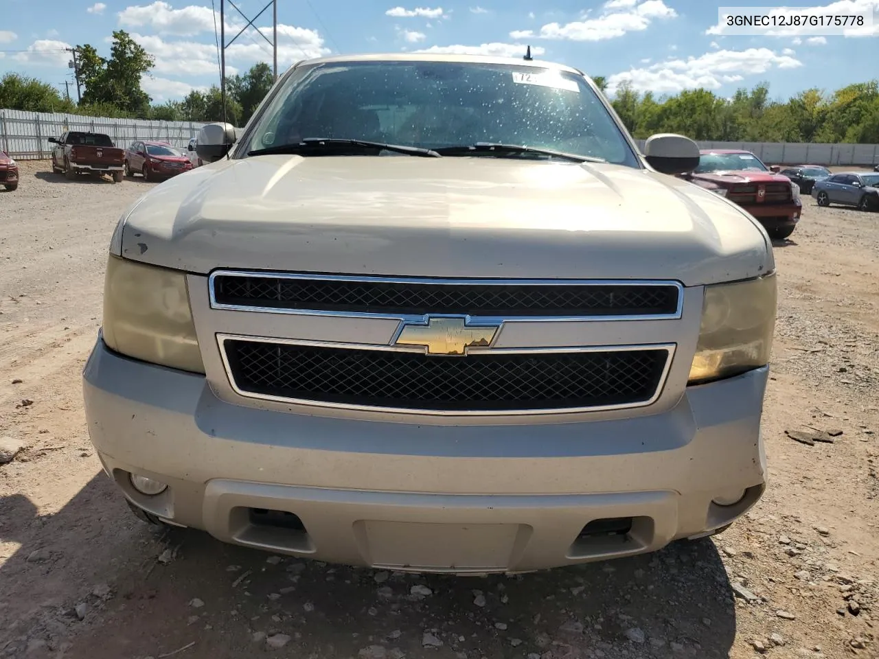 2007 Chevrolet Avalanche C1500 VIN: 3GNEC12J87G175778 Lot: 72176374