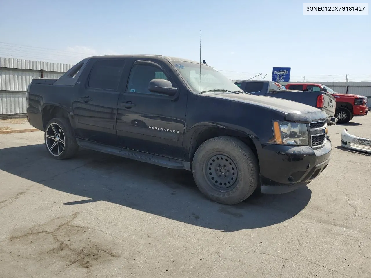 2007 Chevrolet Avalanche C1500 VIN: 3GNEC120X7G181427 Lot: 72356604