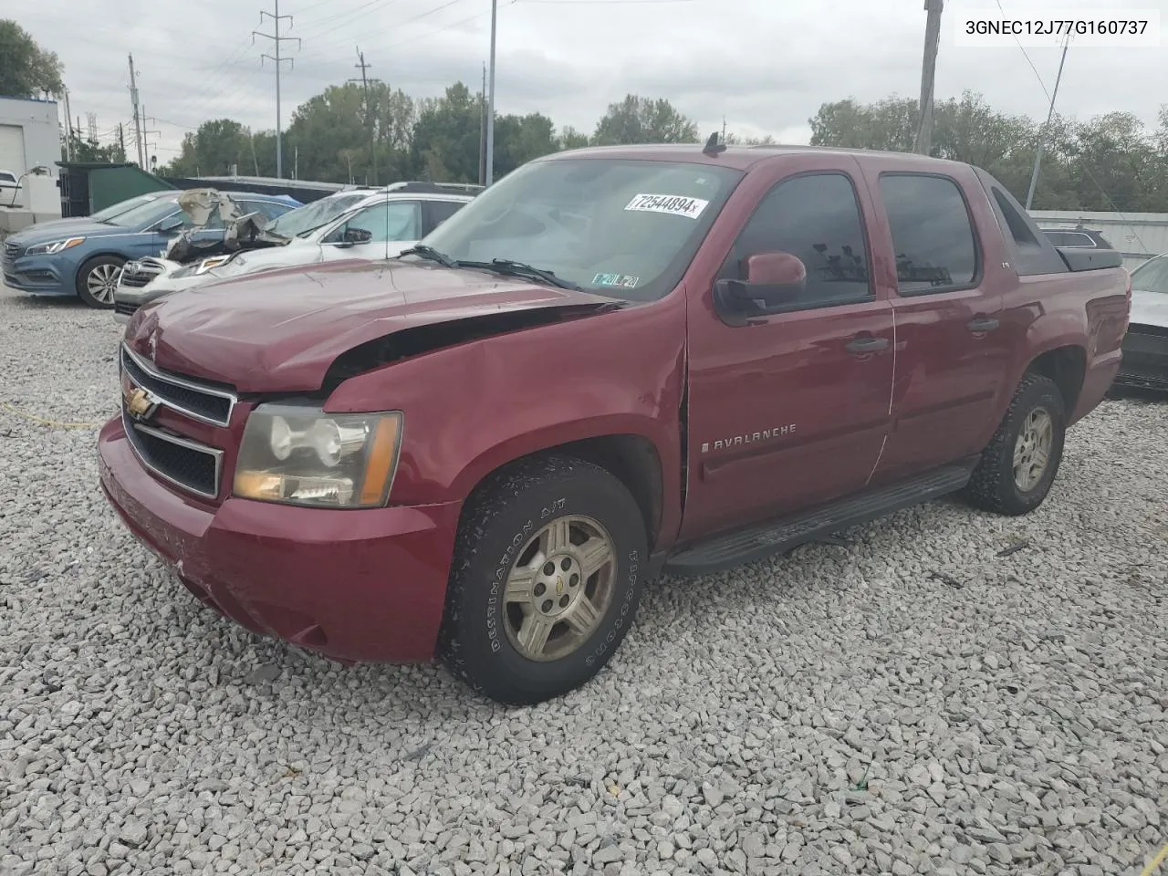 3GNEC12J77G160737 2007 Chevrolet Avalanche C1500