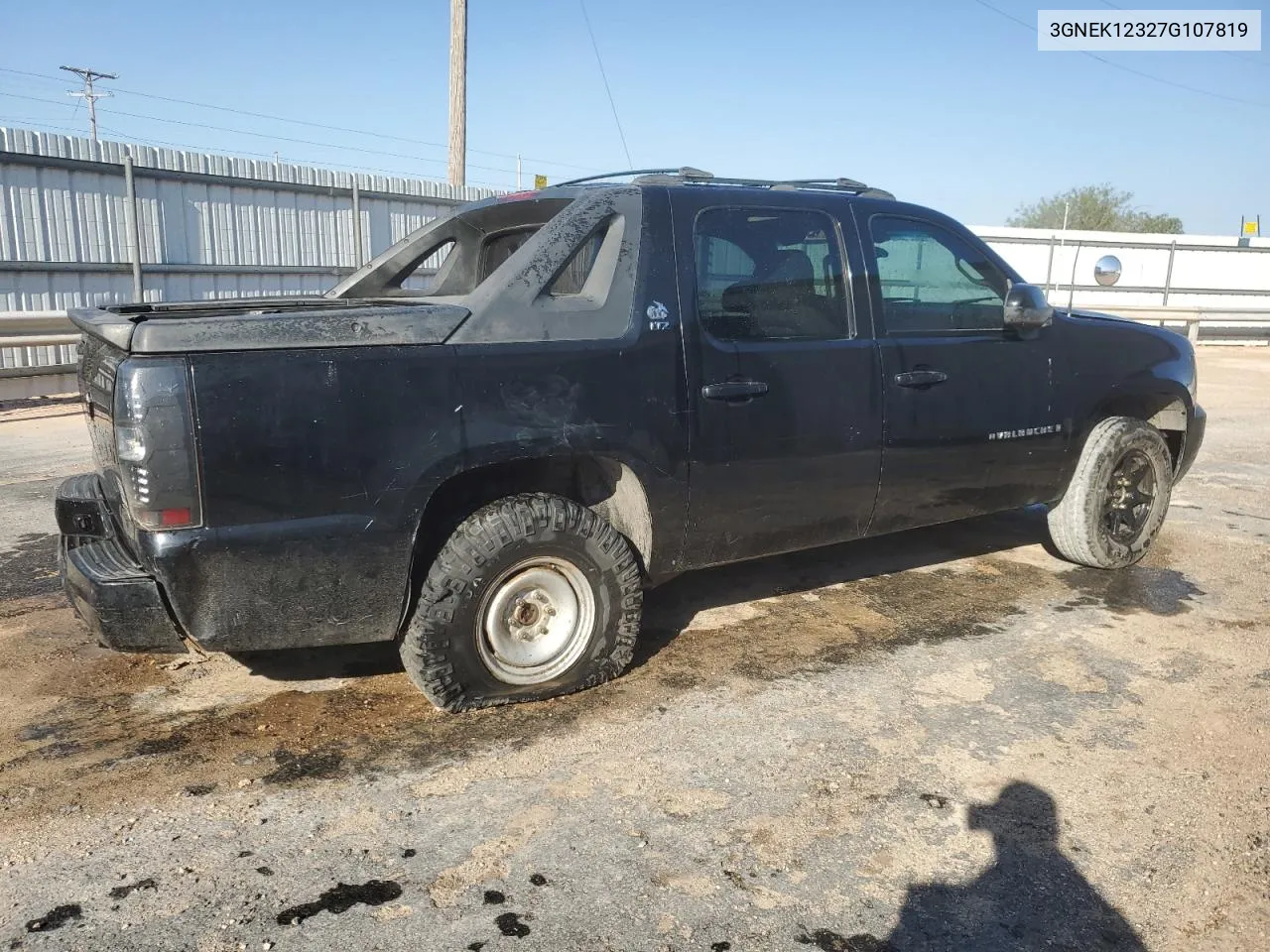 2007 Chevrolet Avalanche K1500 VIN: 3GNEK12327G107819 Lot: 73011704