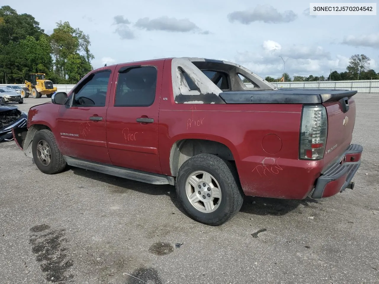 2007 Chevrolet Avalanche C1500 VIN: 3GNEC12J57G204542 Lot: 73218244