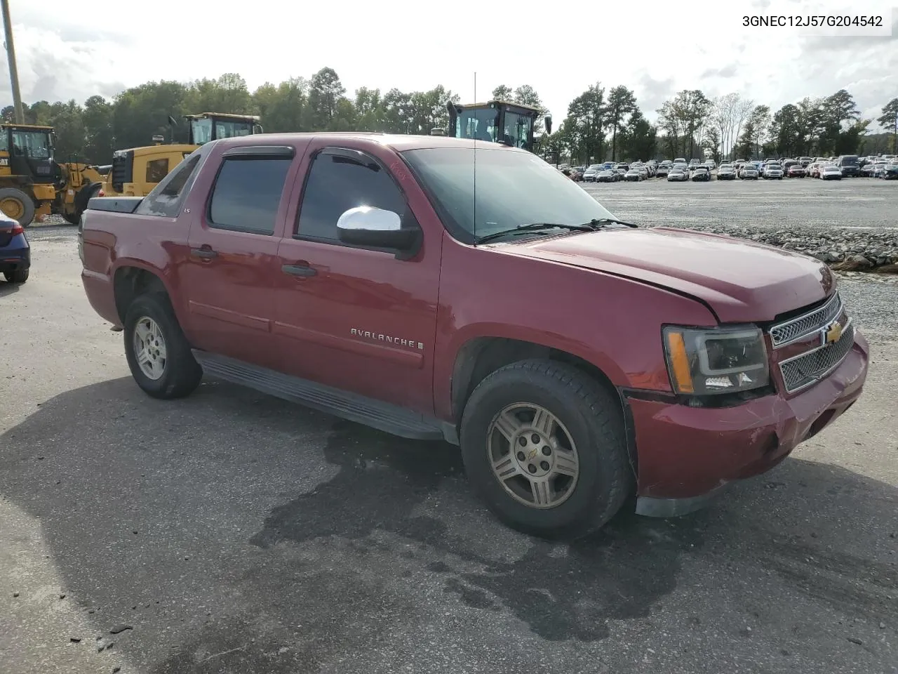 2007 Chevrolet Avalanche C1500 VIN: 3GNEC12J57G204542 Lot: 73218244