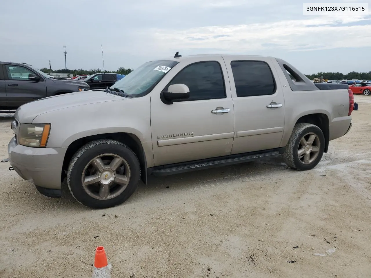 2007 Chevrolet Avalanche K1500 VIN: 3GNFK123X7G116515 Lot: 73669754