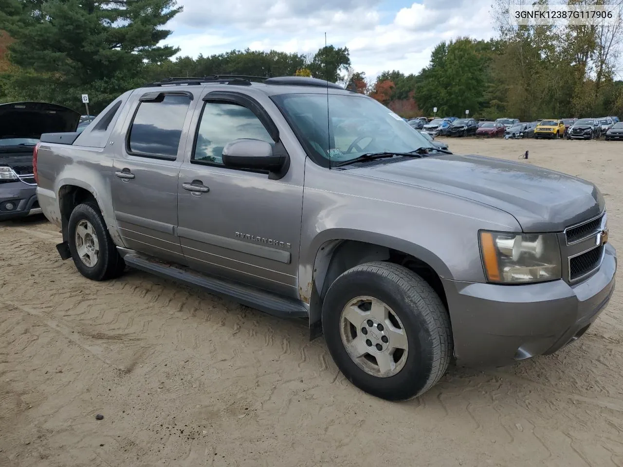 2007 Chevrolet Avalanche K1500 VIN: 3GNFK12387G117906 Lot: 74611174