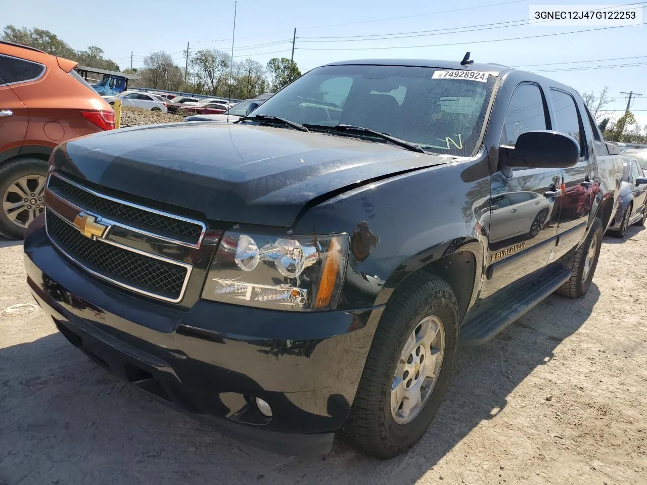 2007 Chevrolet Avalanche C1500 VIN: 3GNEC12J47G122253 Lot: 74928924