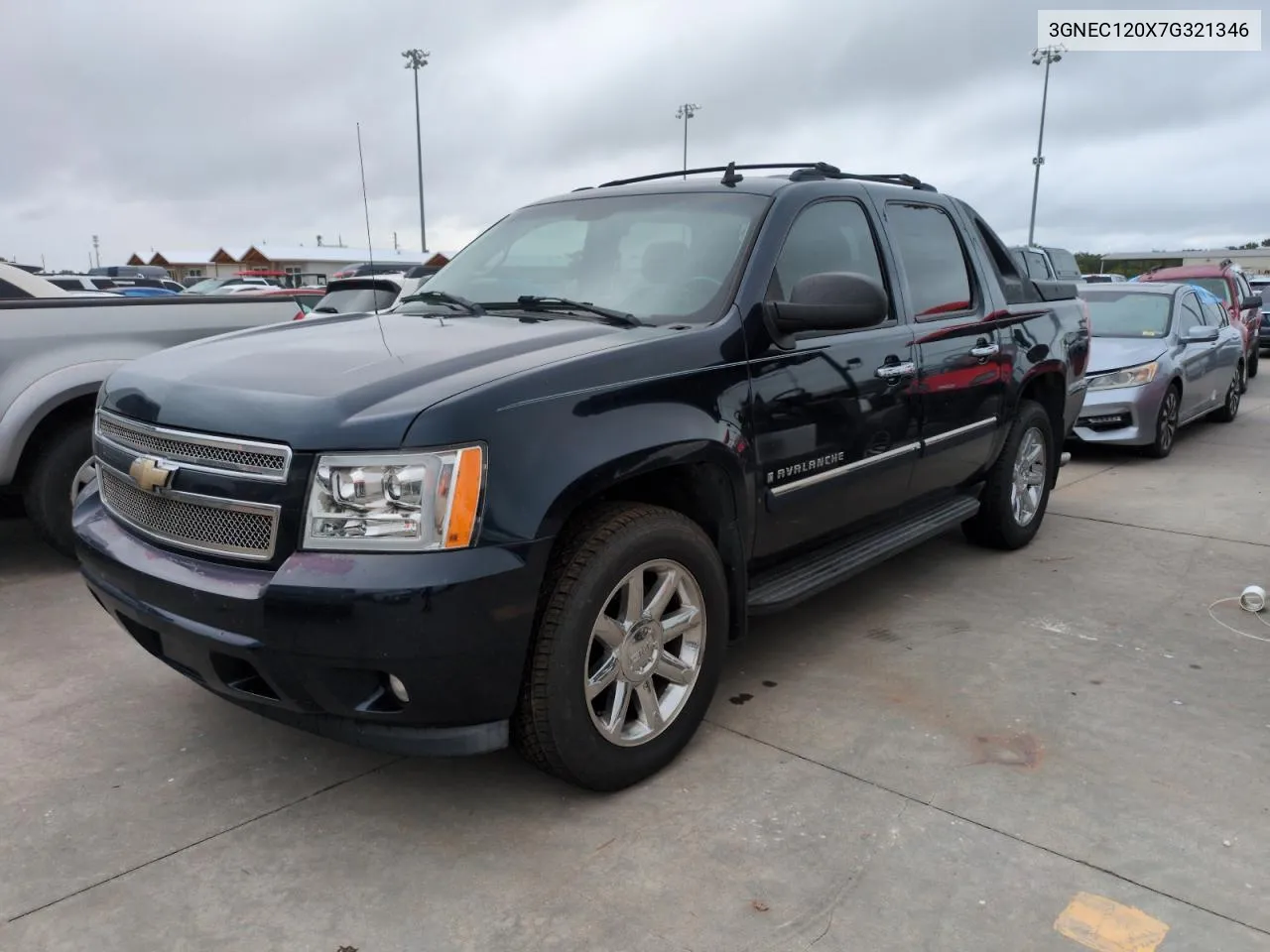 2007 Chevrolet Avalanche C1500 VIN: 3GNEC120X7G321346 Lot: 75121054