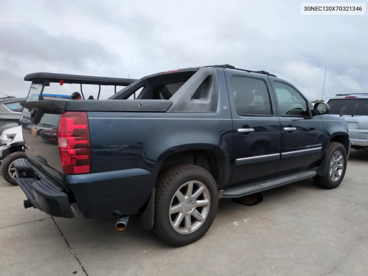 2007 Chevrolet Avalanche C1500 VIN: 3GNEC120X7G321346 Lot: 75121054