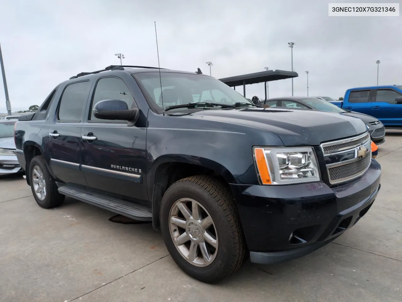 2007 Chevrolet Avalanche C1500 VIN: 3GNEC120X7G321346 Lot: 75121054